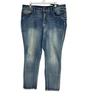 Time and Tru Women's Skinny Jeans - Blue